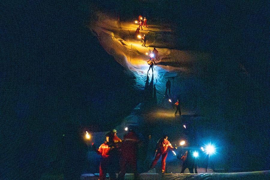 descente aux flambeaux